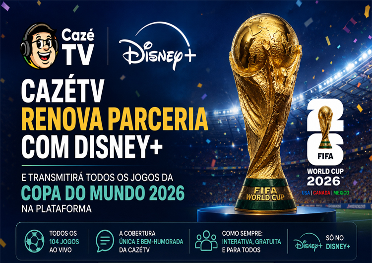 CazéTV renova parceria com Disney+